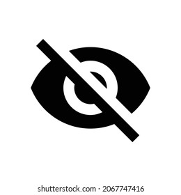Sichtbarkeit des Symbols. Flaches Design einzeln auf weißem Hintergrund. Vektorgrafik