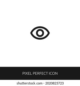 Icono Perfecto de Visibilidad Pixel para Web, App, Presentation. estilo de esquema modificable. icono simple vectorial eps 10