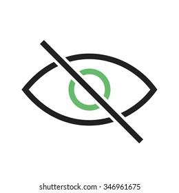 Visibility, unclear, off icon vector image.Can also be used for material design. Suitable for mobile apps, web apps and print media.