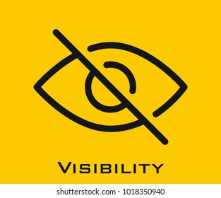 Visibility vector icon