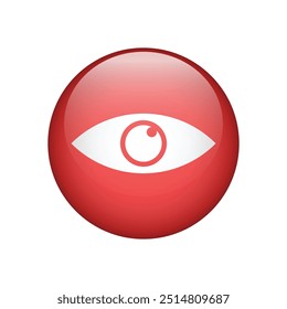 Visible eye icon isolated on white background. Vector illustration