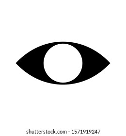 Visible. eye icon on white background. vector illustration