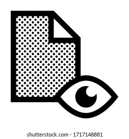 Visible File. Icon Filled with Dots.