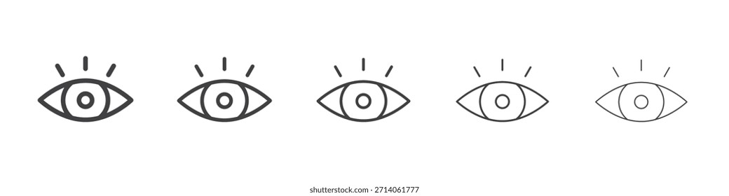 Sichtbares Symboldesign, Logo, App, Benutzeroberfläche. Vektorgrafik, EPS