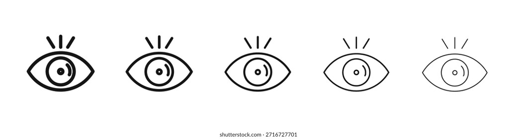 Sichtbares Symboldesign, Logo, App, Benutzeroberfläche. Vektorgrafik, EPS