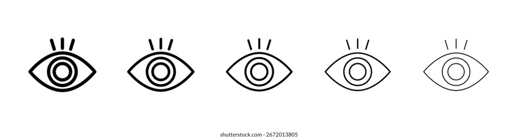 Icono visible llenado concepto de signo plano para el Diseño web.