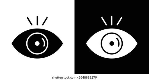 Visible icon of a flat style vector