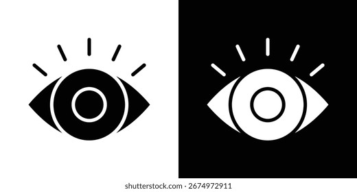 Visible icon logo. simple graphic symbols