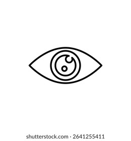 Visible icon outline set sign