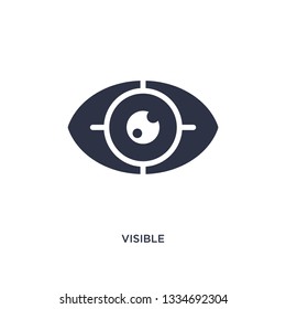visible icon. Simple element illustration from user interface concept. visible editable symbol design on white background. Can be use for web and mobile.