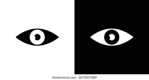 Ícono visible, ícono plano de Vector. Ilustración plana.