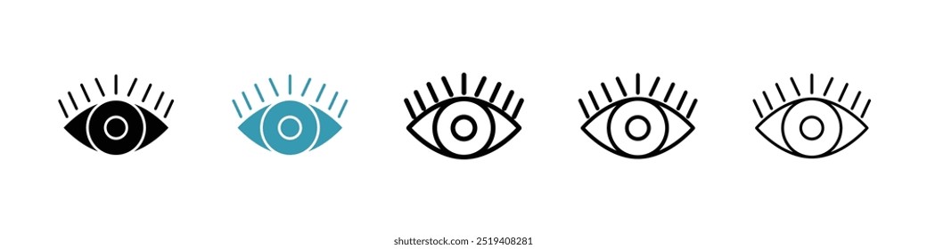 Visible icon vector icon set. EPS 10