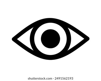 Visible icon vector with simple design.eye icon