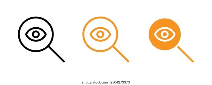 Visible icon web design in vector