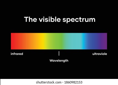 Visible Light Diagram Color Electromagnetic Spectrum Stock Vector ...