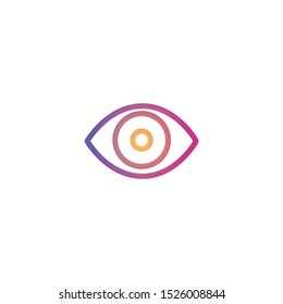 Visible  - Line Vector Icon