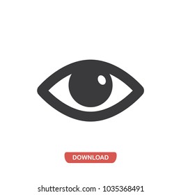 Visible opened eye vector icon