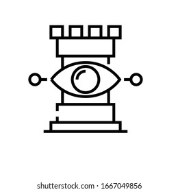 Visible opprtunities line icon, concept sign, outline vector illustration, linear symbol.