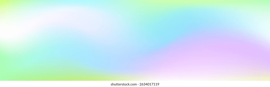 Visible soft pink - low light sky blue - yellow and green soft gradient colour minimal blurred background vector illustration eps10. High quality graphic. Perfect for modern artwork, backdrop, banner.