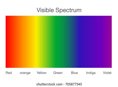 Visible spectrum of light. Illustration about Human vision.