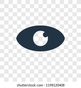 Visible vector icon isolated on transparent background, Visible transparency logo concept