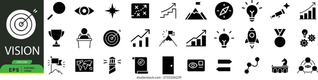 Visio logo with line icon graphic and eps file type indication