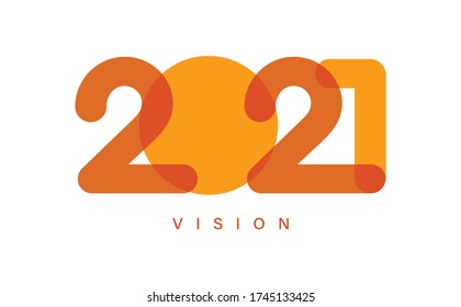 Vision 2021 Image Happy New Year Stock Vector (Royalty Free) 1745133425 |  Shutterstock