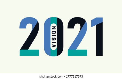 Vision 2021 word, vision 2021 logo