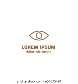 Vision abstract eye. Vector logo template