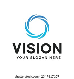 vision abstract logo vector design