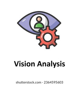 Vision analysis vector icon which can easily modify or edit

