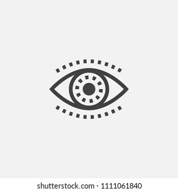 vision base icon. Simple sign illustration. vision symbol design from success series. Can be used for web, print and mobile