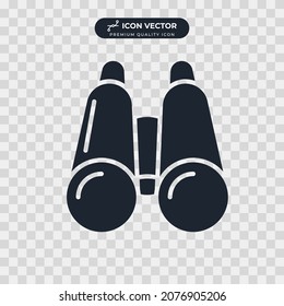 vision binoculars icon symbol template for graphic and web design collection logo vector illustration