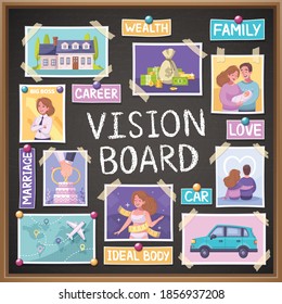 Vision Board Vector Art & Graphics