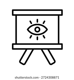 Vektorgrafik des Umrisssymbols der Bildtafel