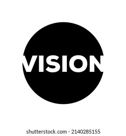 Vision brand icon logo. Vision comapny monogram.