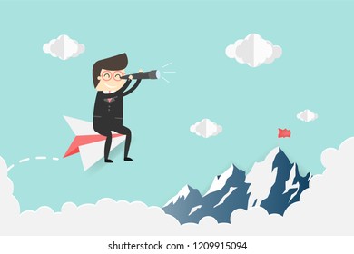 Vision of business plan,Business concept.