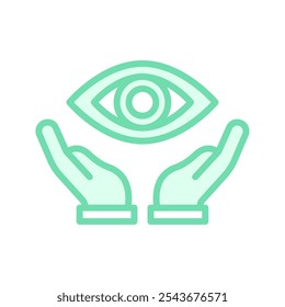 Vision Care duotone line icon , vector, pixel perfect, illustrator file