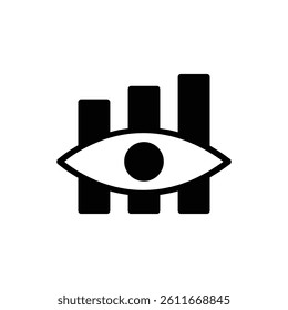 vision chart icon solid style