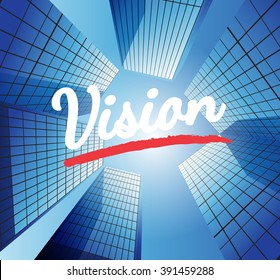 Vision concept with abstract background