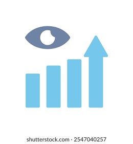 vision concept line icon. Simple element illustration. vision concept outline symbol design.