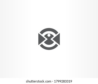 vision concept logo design template