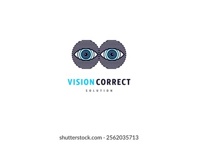 For vision correction clinic logo design solution