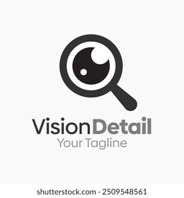 Plantilla de diseño de logotipo de detalle de visión. Bueno para empresas, agencias, comunidad y Organización