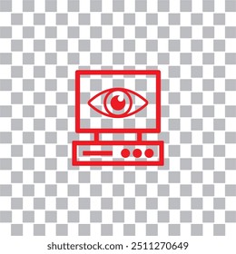 vision diagnosis icon , ophthalmology icon vector