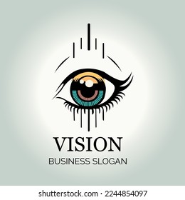 Vision and eye care related Logo Illustration