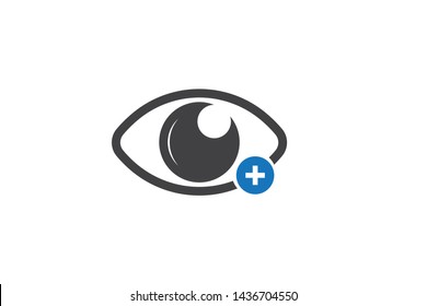 Vision or eye closeup vector icon