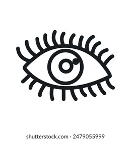 Vision Eye Icon Ideal für Sicherheits- und optische Dienste