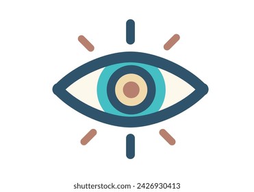 visión icono de ojo, logotipo de ojo 