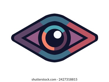  vision eye icon, eye logo 
